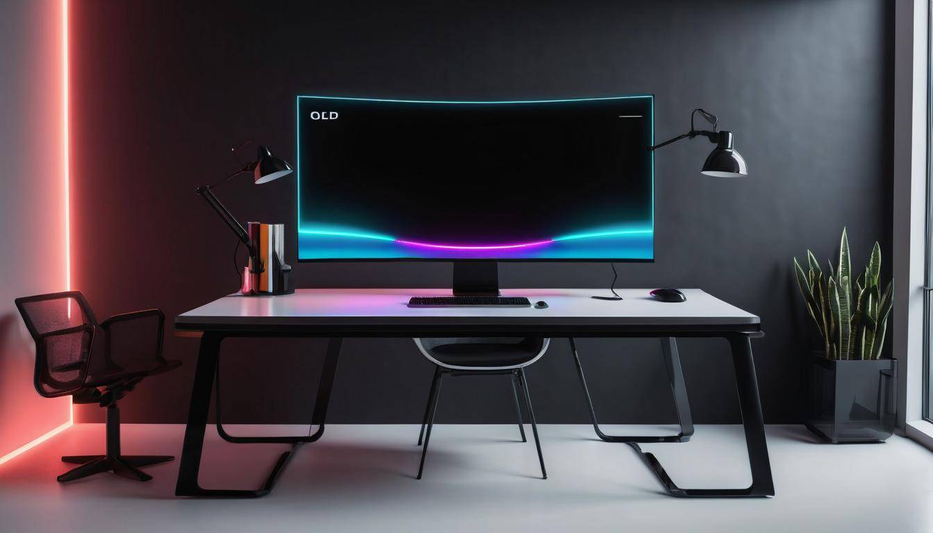Futuristic OLED monitor